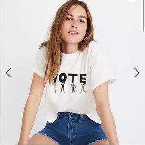 Madewell Vote Graphic Easy Crop Tee